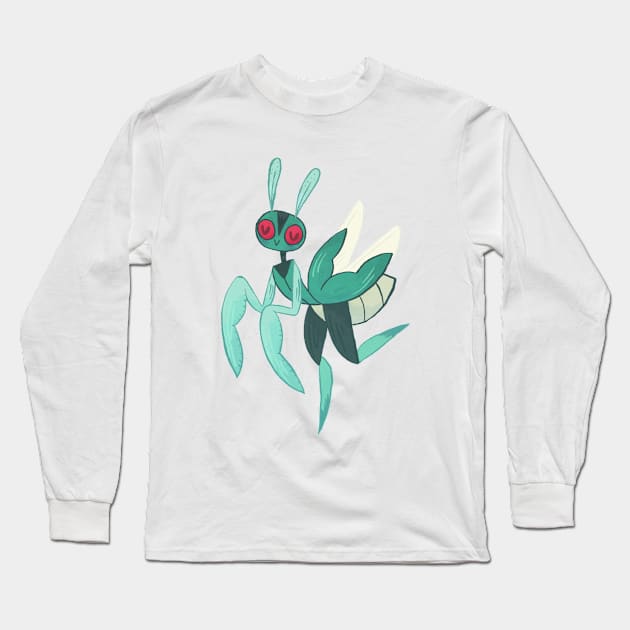 Dancing Mantis Long Sleeve T-Shirt by clairestamper